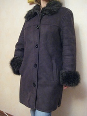 Дубленка,   женская,  б/у