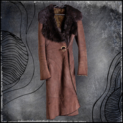 Дубленка коричневая