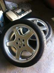 разноширокие диски AMG R19 с компрессорного CL 55AMG