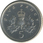 5 и 10 пенсов Великобритания 1991 и 2008 годов
