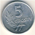 5 грошей Польша 1971