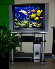 Продам телевизор Panasonic диагональ 29 бу,  тумба в подарок!