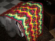 вышитая накидка на журнальный столик.