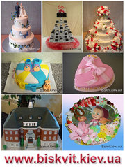 Праздничные торты на заказ с доставкой по Киеву, торты на заказ в Киев