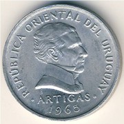 20 и 50 сентесимо 1965,  Уругвай