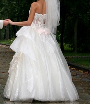 СРОЧНО продам шикарное свадебное платье б/у