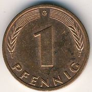 1 пфенниг ФРГ 1995 