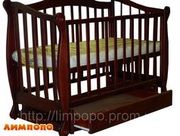 Кроватка - софа цвет вишня