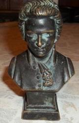 Антикварный  бронзовый бюст Казанова 1721 год,  мастер Волкан