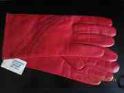 Перчатки кожаные,  лайковые,  новые