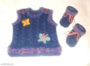 Теплая Жилеточка + пинетки 