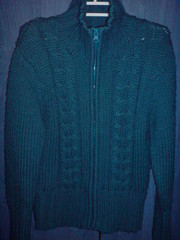 Вязанная кофта на молнии