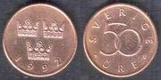 50 эре,  Швеция, 1992