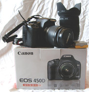 Фотоаппарат Canon 450D обьектив Canon 18-55 , обьектив Sigma 18-200