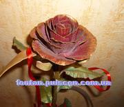 Кованые розы сувениры и подарки Кованая роза кована троянда