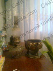 Немецкая керосиновая лампа-ваза 19 века