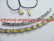 Турмалиновые браслеты с кулонами (муж и жен) набор Вековой Восток