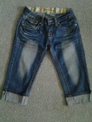 продам джинсовые капри Fishbone Denim