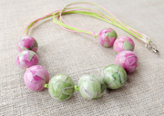 Бусы Нежная акварель