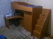 Детская кровать - чердак с ортопедическим матрасом