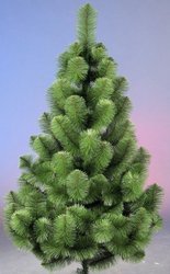 Новогодние украшения,  искусственные елки и сосны