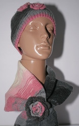 Вязаный комплект Шапочка+Шарф