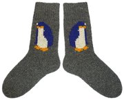 Носки ручной работы Пингвины