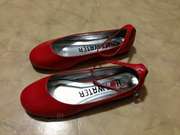 Женские туфли-балетки,  38 размер,  красные