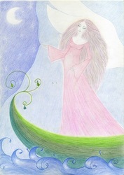 Картина-рисунок Женщина