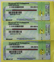 Лицензионные наклейки Windows XP Pro