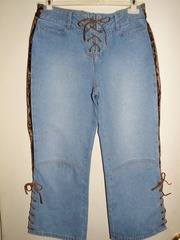 Интересные джинсовые капри р.М