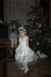 детское платье снежинки