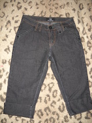 джинсовые бриджи