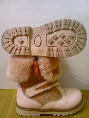 Продам сапожки зимние 24 размер Кожа Натуральный мех