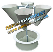 Конусы для убоя птицы, стойки с конусами из полипропилена