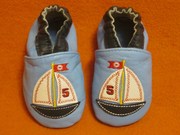 Кожаные пинетки для мальчика от KOALA BABY