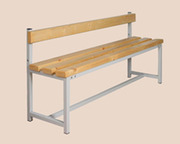Скамья усиленная СМТ-340 гардеробная со спинкой