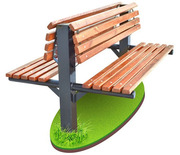 Двухсторонняя садовая лавочка СП-520 купить в Киеве