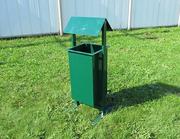 Урна уличная с крышкой УД-025