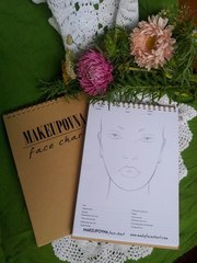 Face chart makeupovna фейс чарт БЛОКНОТЫ В НАЛИЧИИ!!!!