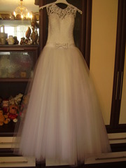 срочно продам белое свадебное платье