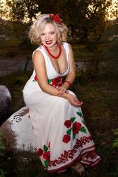 Свадебное платье в украинском стиле