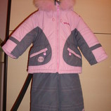 Зимний комбинезон для девочки 2-3 года,  92 см.