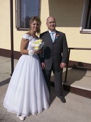 Очень нежное и элегантное свадебное платье