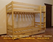 Кровать двухъярусная с 2-ящиками