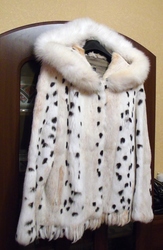 Шуба с капюшоном