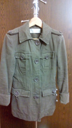 Жакет на подкладке защитного цвета. Торг всегда уместен!