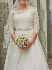 Свадебное платье + накидка