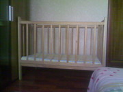 Детская кроватка+матрасик