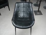 Продам бу стулья черные кожзам для кафе, баров